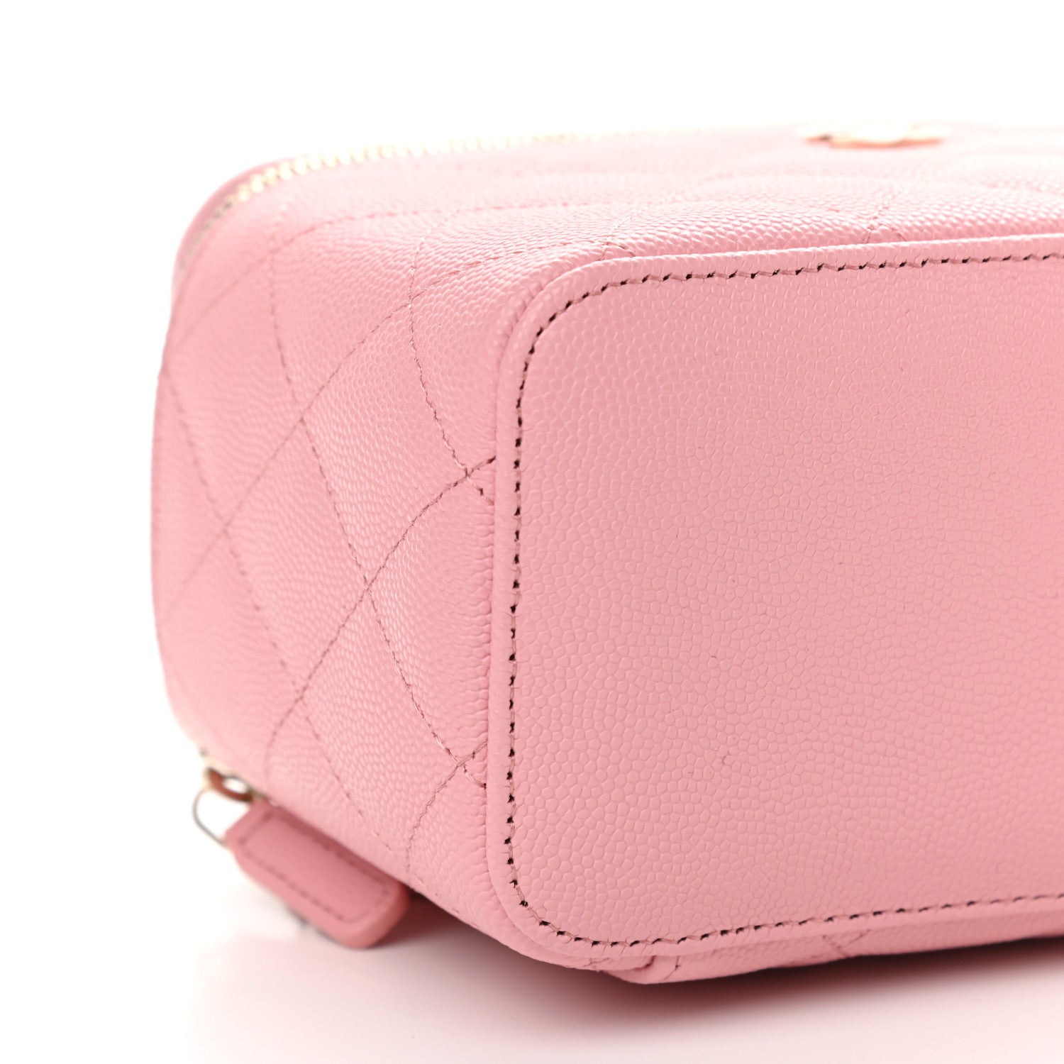 Chanel Caviar Quilted Small Vanity Case With Chain Pink 8 of 9
