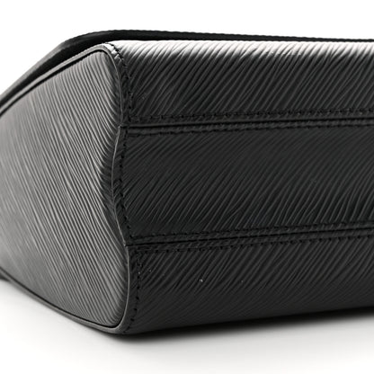 Louis Vuitton Epi Twist Monogram Flower Chain Shoulder Bag MM Black 8 of 11