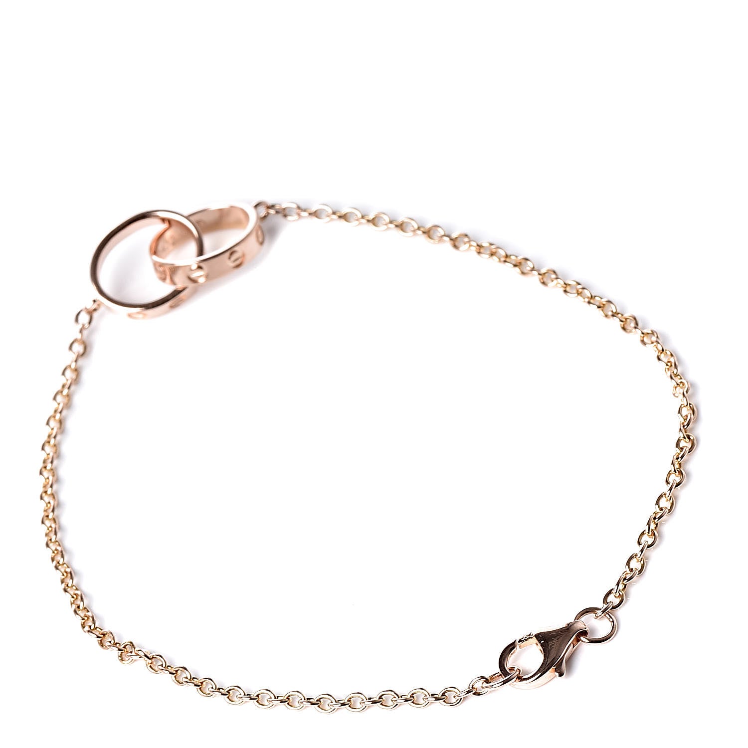 Cartier 18K Pink Gold Interlocking LOVE Bracelet 3 of 6