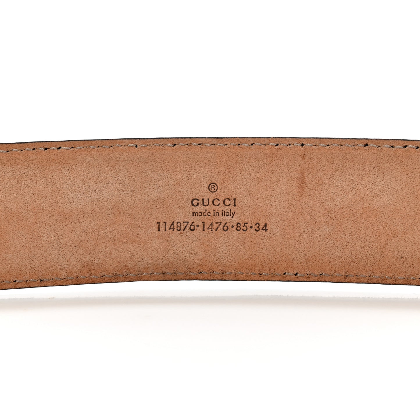 Guccissima Signature Interlocking G 40mm Belt 85 34 Black