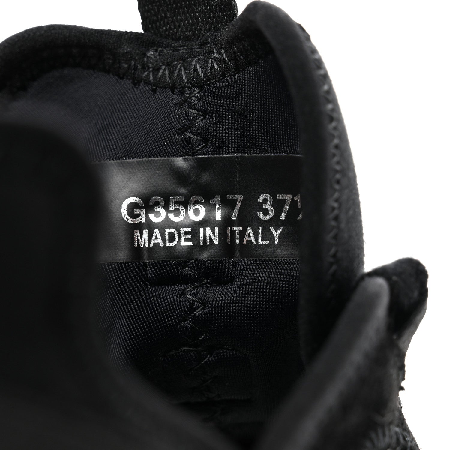 Chanel Velvet Calfskin Mixed Fibers CC Sneakers 37.5 Black 6 of 9