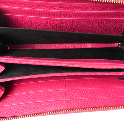 Gucci Dollar Calfskin GG Marmont Zip Around Wallet Box Pink 5 of 6