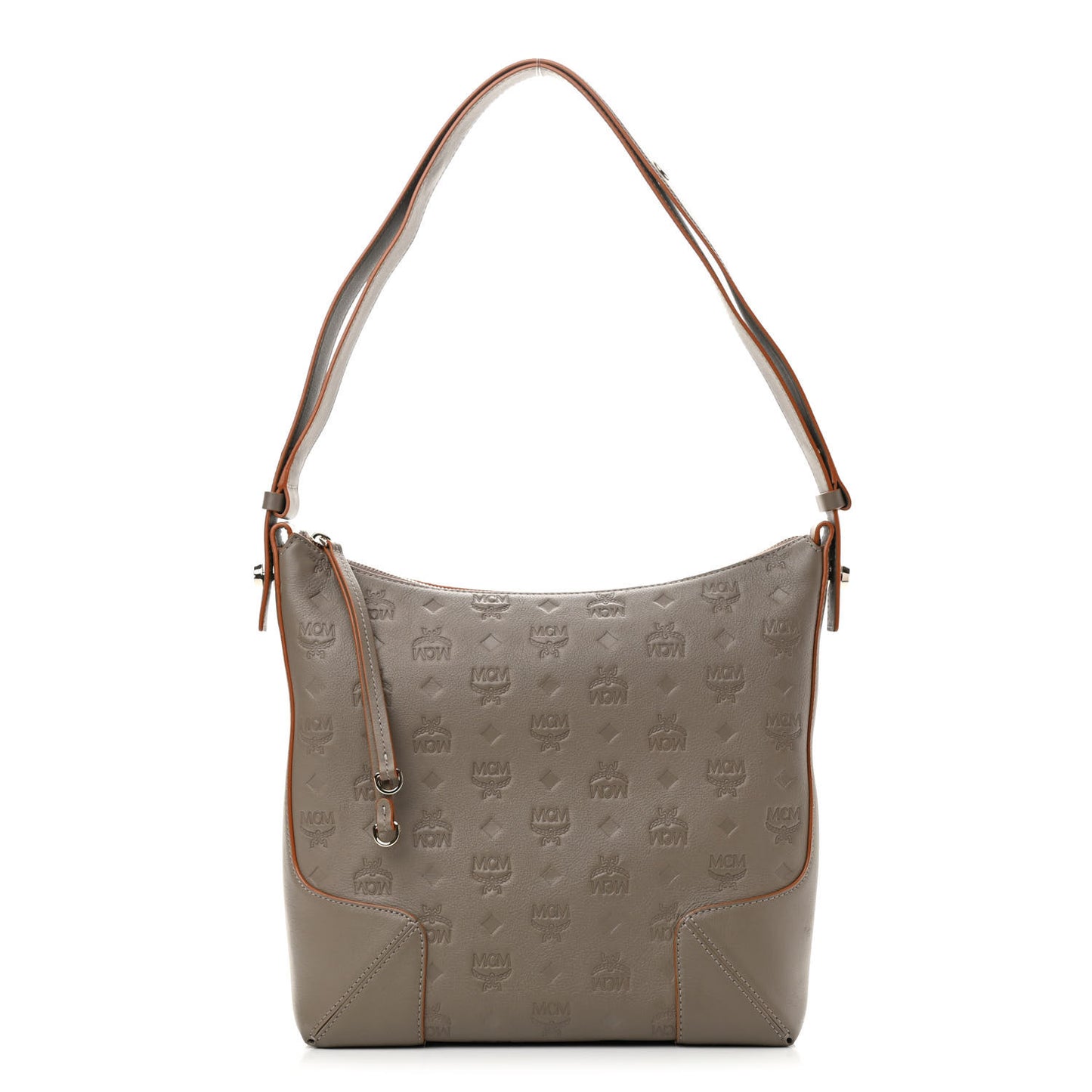 Calfskin Ottomar Monogram Medium Klara Hobo Grey