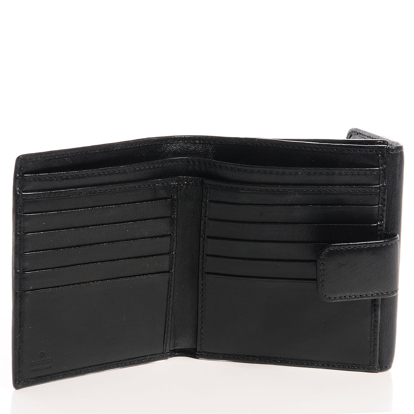 Calfskin Compact Britt Wallet Black