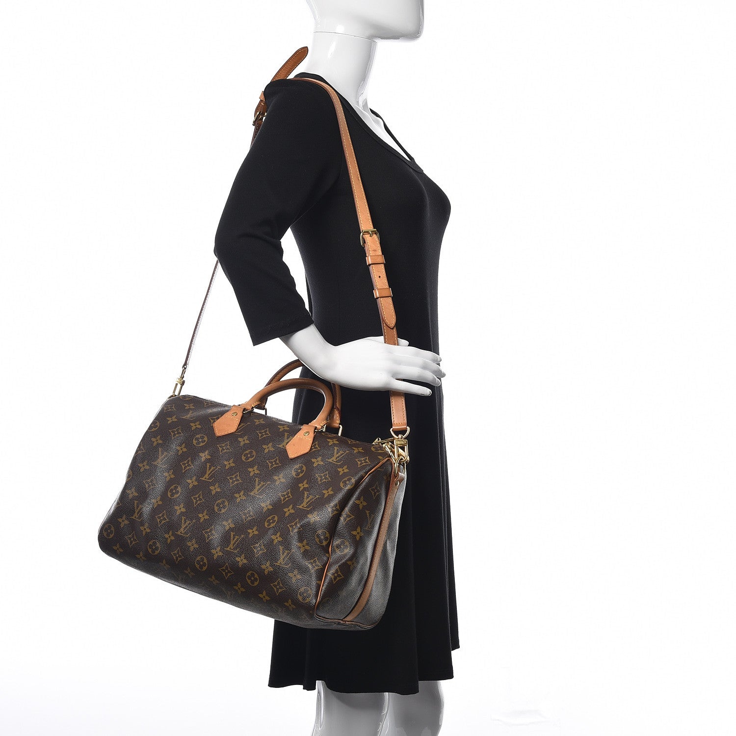 Louis Vuitton Monogram Speedy Bandouliere 35 2 of 12