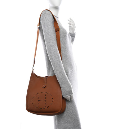 Hermes Taurillon Clemence Evelyne III GM Gold 2 of 10