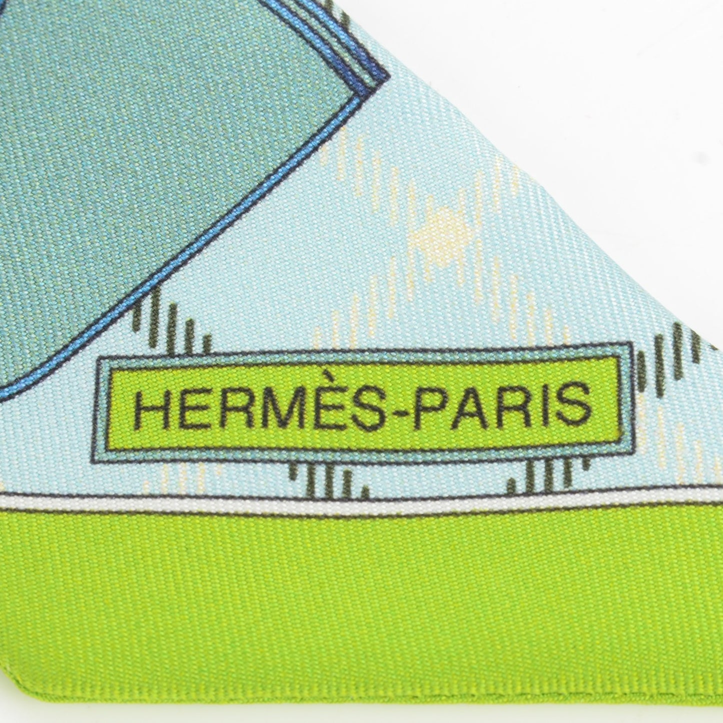 Silk Camails Twilly Vert Fluo Ciel Vert D Eau