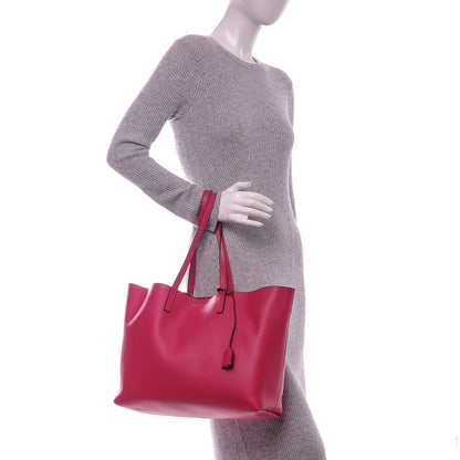 Saint Laurent Calfskin Large Shopping Tote Fuchsia 2 of 7