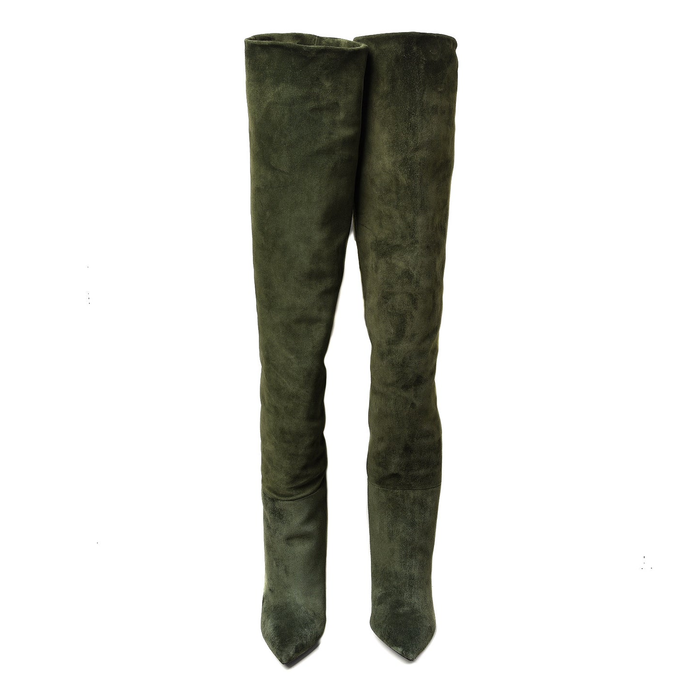 Suede Era Over The Knee Boots 39 Army Green