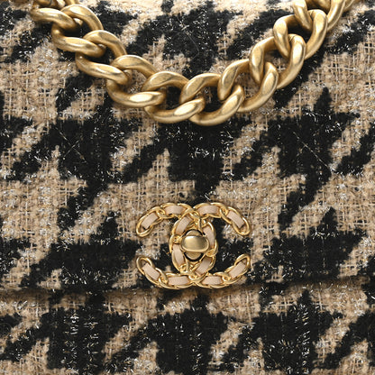 Chanel Tweed Large Chanel 19 Flap Beige Black 8 of 11