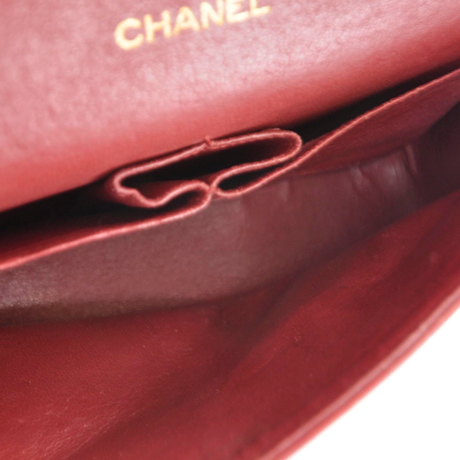 Chanel Lambskin Quilted Medium Double Flap Red 7 of 11