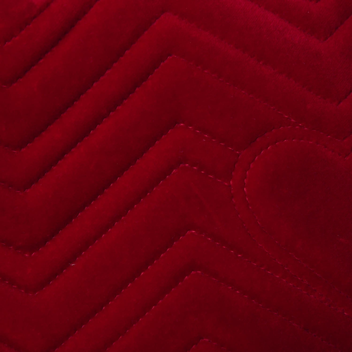 Gucci Velvet Matelasse Medium GG Marmont Shoulder Bag Hibiscus Red 19 of 22