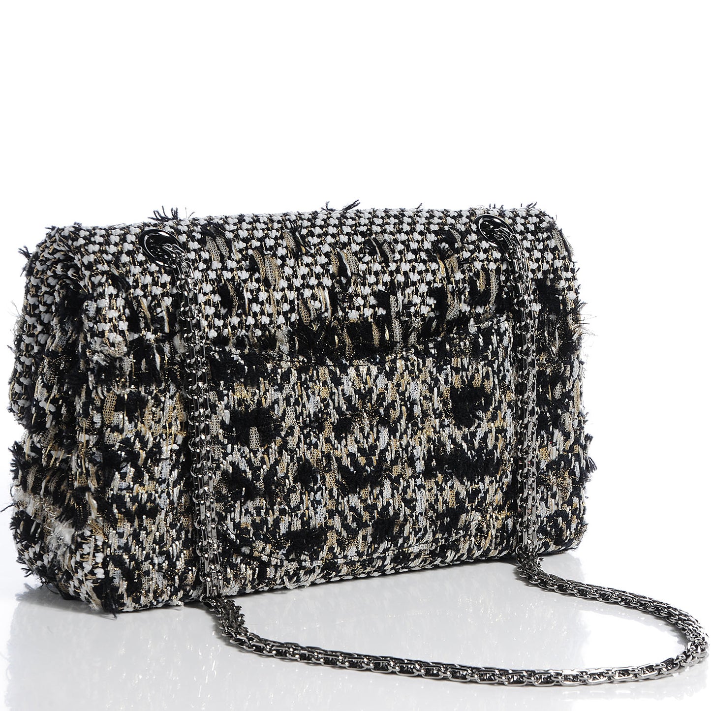 Tweed 2.55 Reissue 225 Flap Black White