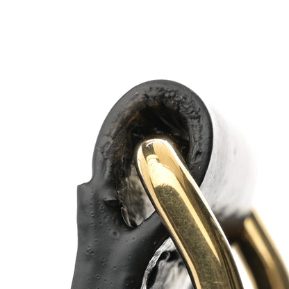 Celine Shiny Calfskin Teen Triomphe Black 12 of 13