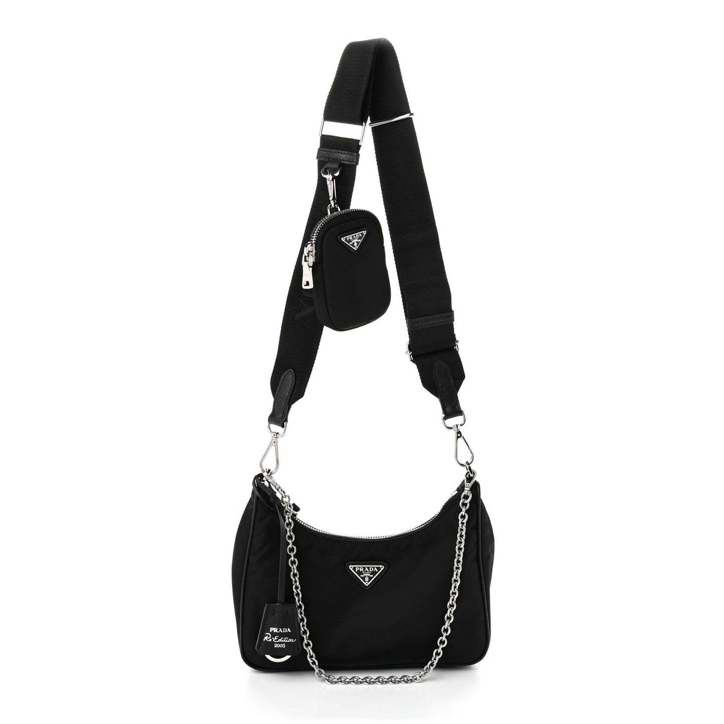 Nylon Re-Edition 2005 Shoulder Bag Black