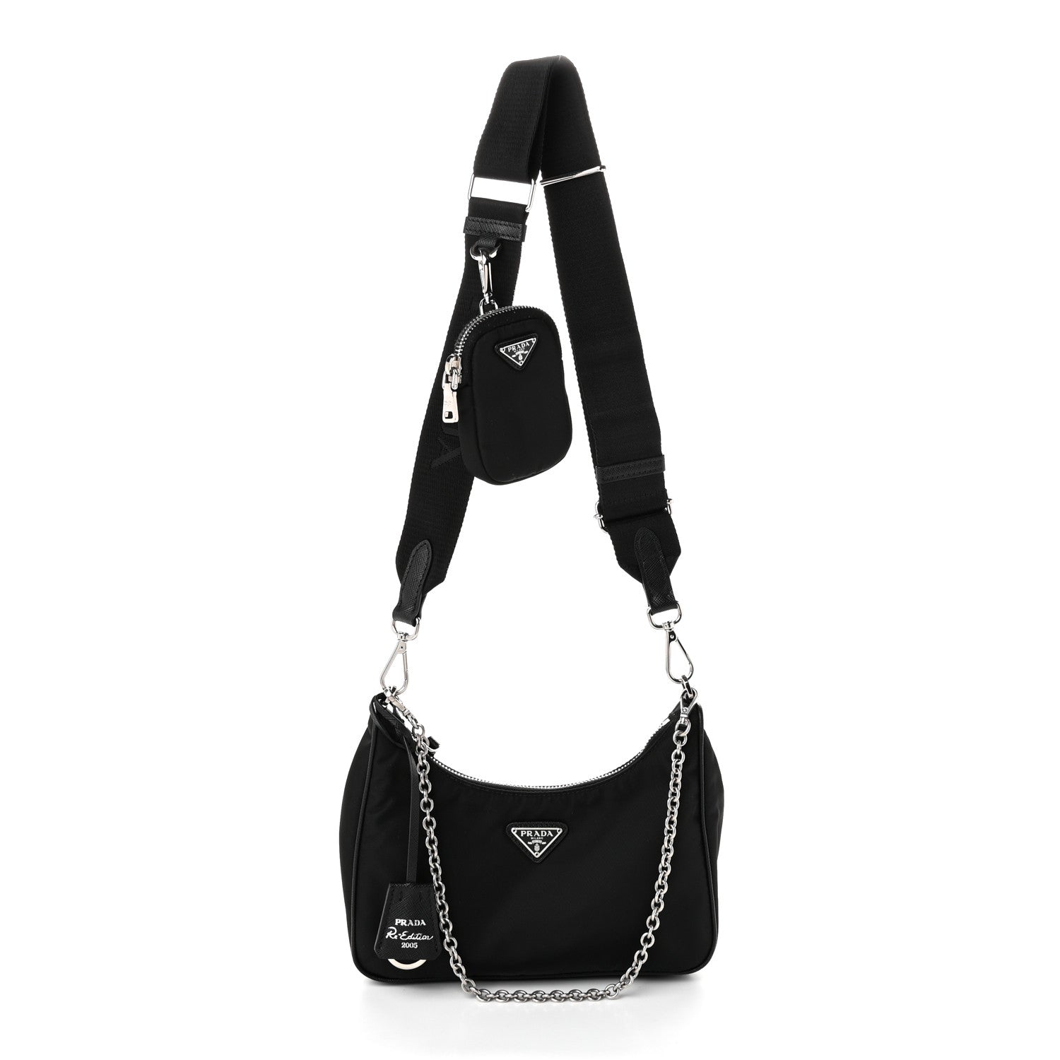 Prada Nylon Re-Edition 2005 Shoulder Bag Black 1 of 11