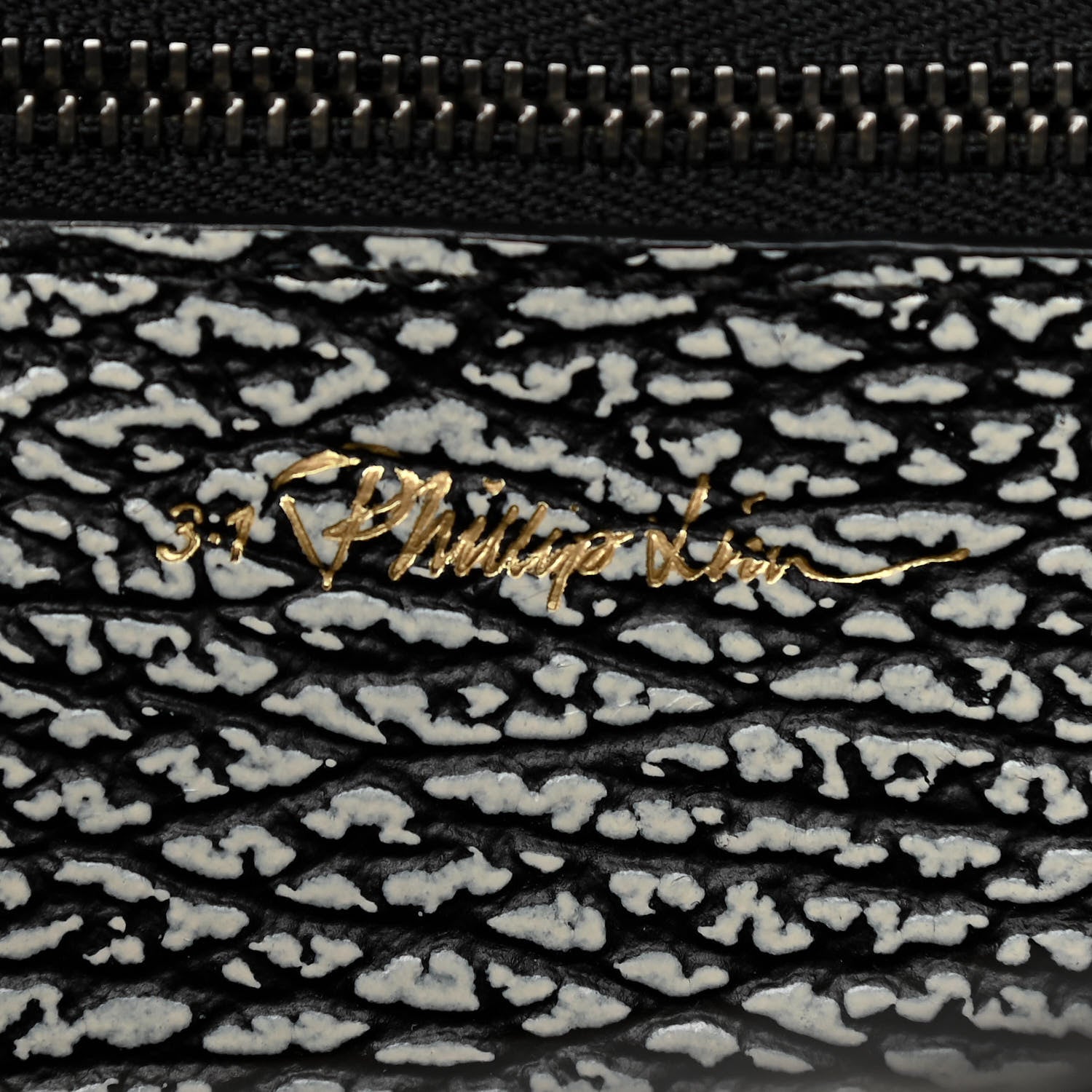 3.1 Phillip Lim Textured Calfskin Medium Pashli Satchel Black Cream 6 of 10