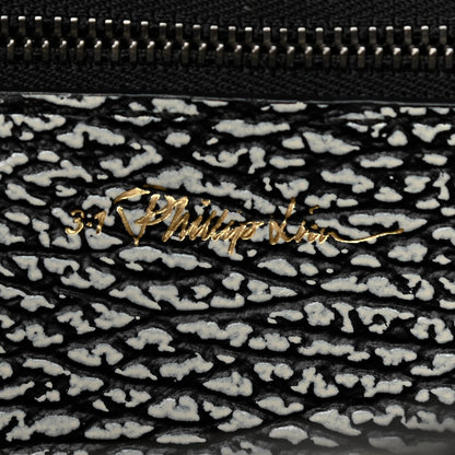 3.1 Phillip Lim Textured Calfskin Medium Pashli Satchel Black Cream 6 of 10