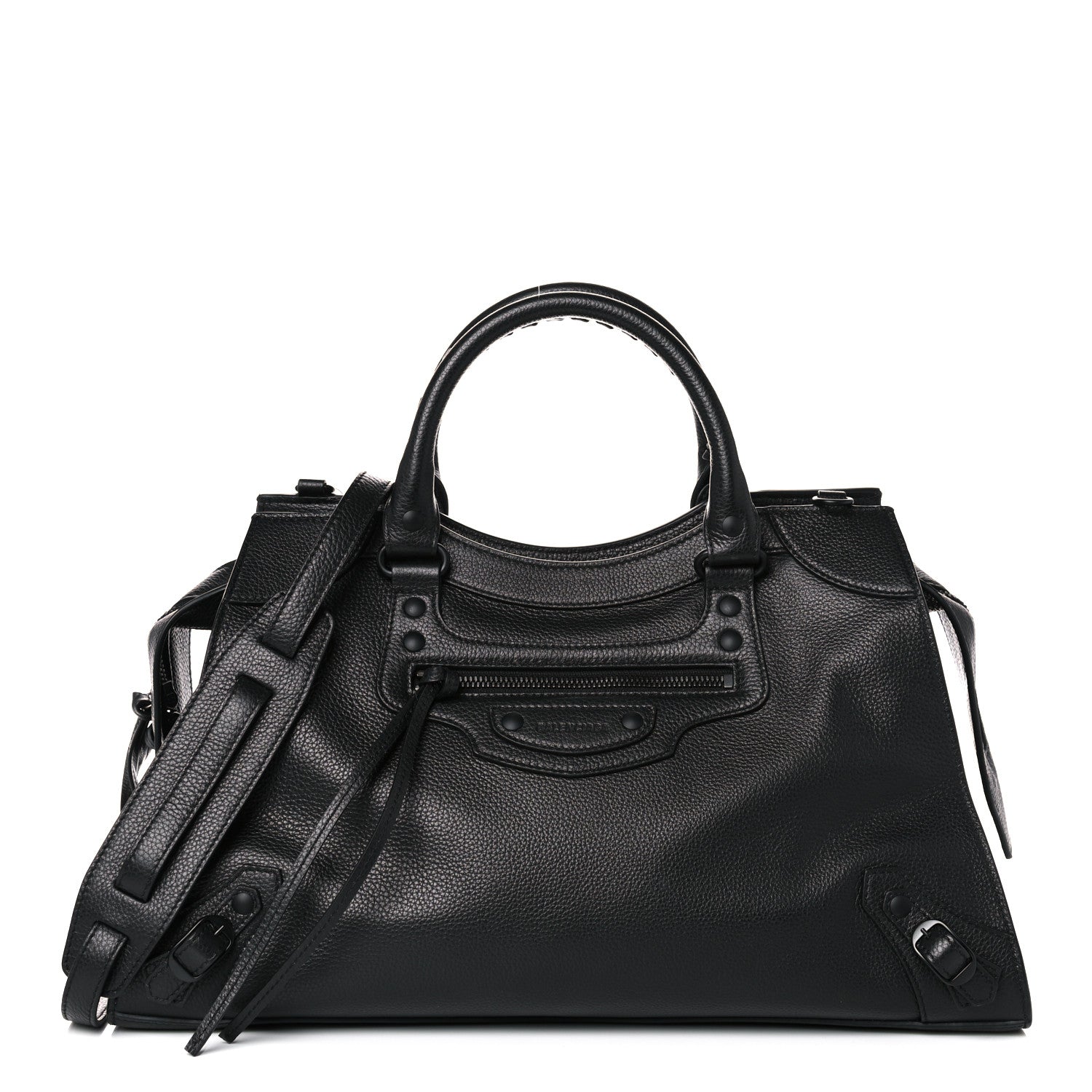 Balenciaga Grained Calfskin Black Hardware Neo Classic City Black 1 of 12