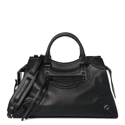Balenciaga Grained Calfskin Black Hardware Neo Classic City Black 1 of 12