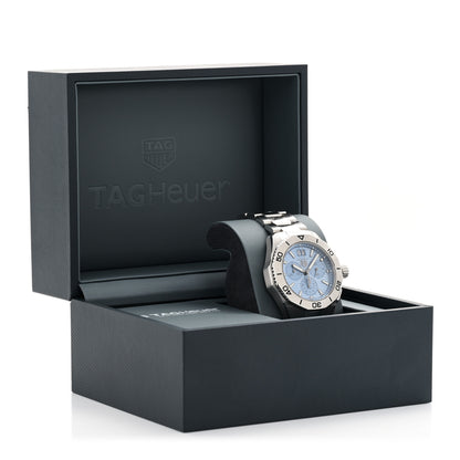 Tag Heuer Stainless Steel 40mm Aquaracer Professional 200 Chronograph Quartz Watch Blue CBP1112 5 of 5