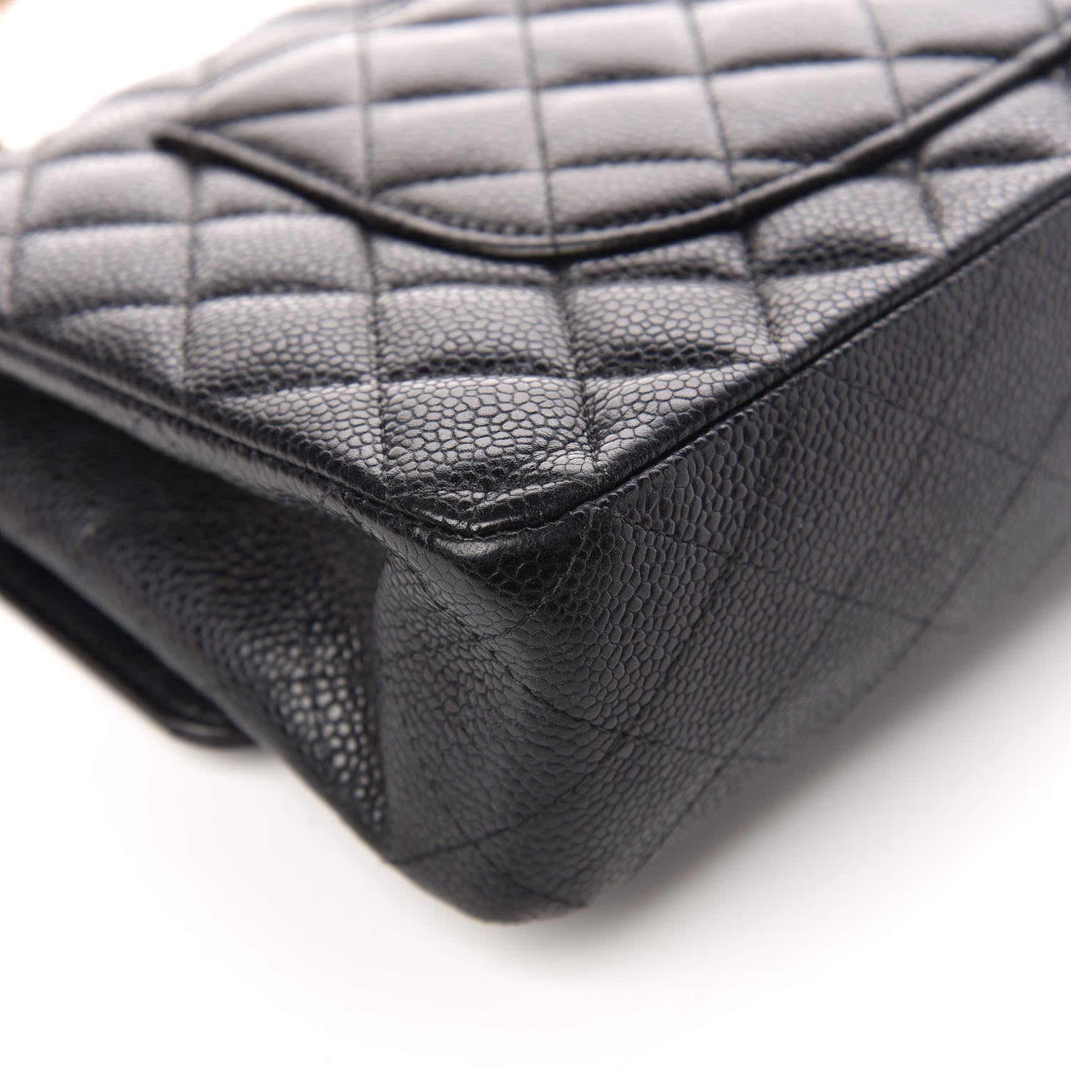 Chanel Caviar Quilted Medium Double Flap Black 11 of 13