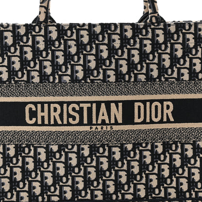 Christian Dior Oblique Medium Book Tote Blue Multicolor 10 of 10