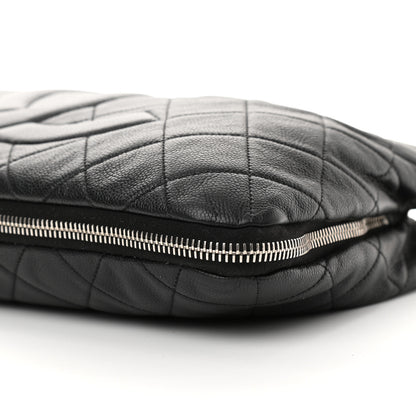 Chanel Caviar Quilted Expandable Zip Shoulder Bag Black 10 of 10