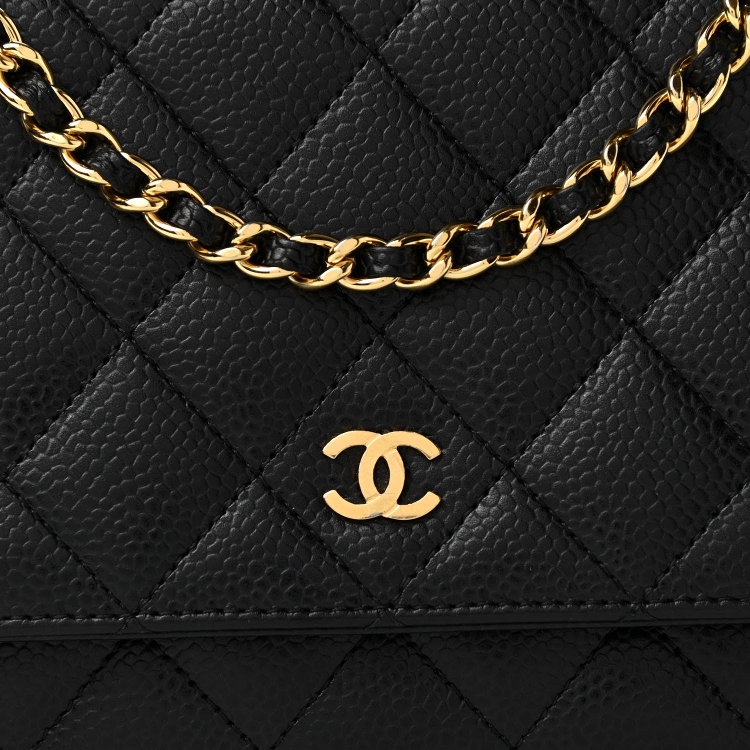 Chanel Caviar Quilted Wallet On Chain WOC Black 3 of 13