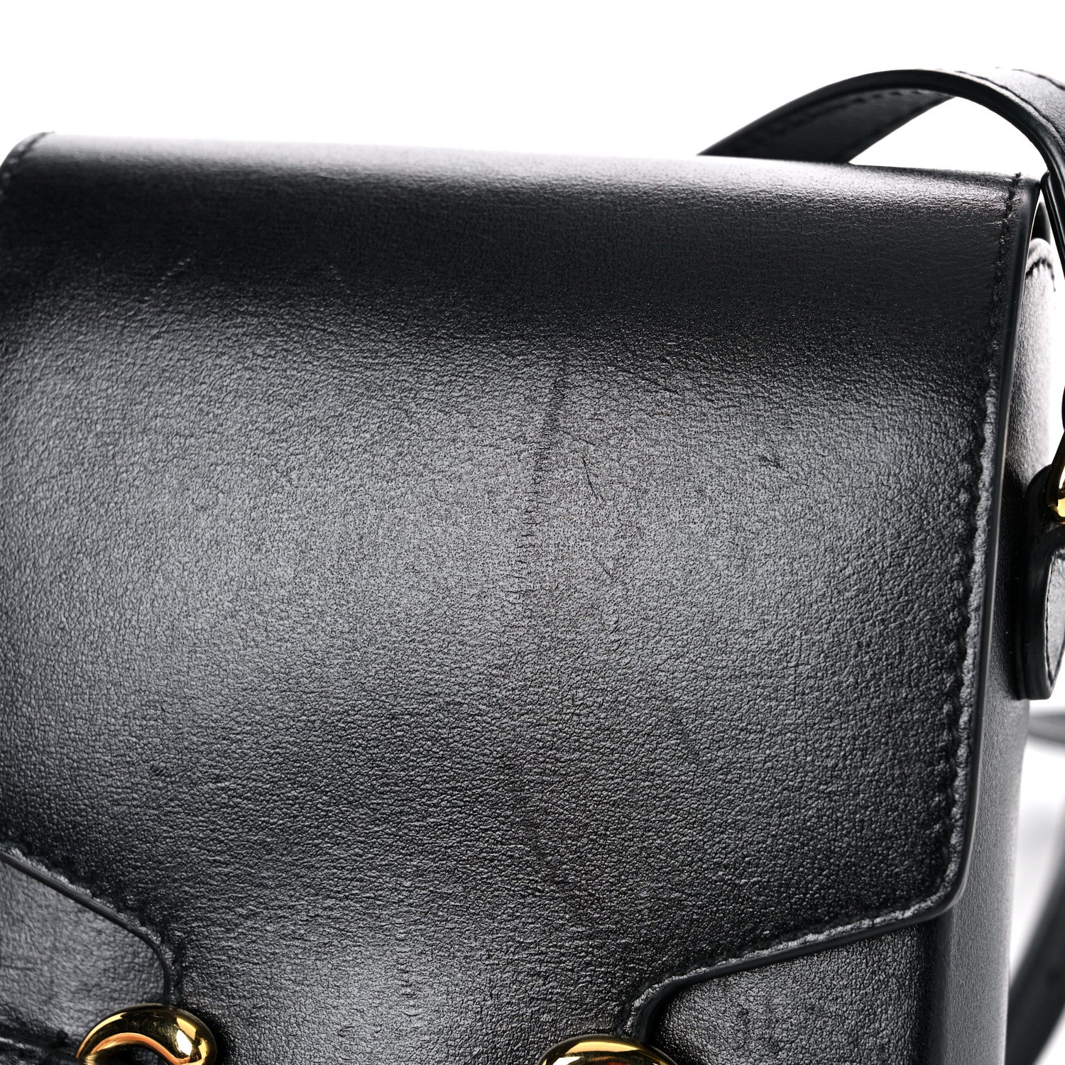 Gucci Boarded Plutone Calfskin Mini Horsebit 1955 Crossbody Bag Black 19 of 19
