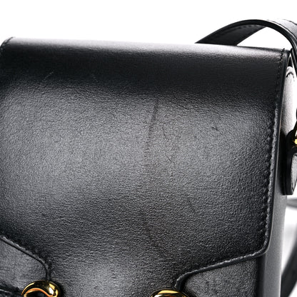 Gucci Boarded Plutone Calfskin Mini Horsebit 1955 Crossbody Bag Black 19 of 19
