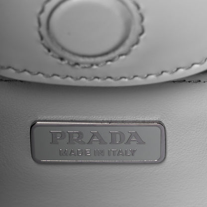 Prada Spazzolato Cleo Adjustable Strap Shoulder Bag Fiordaliso 6 of 9