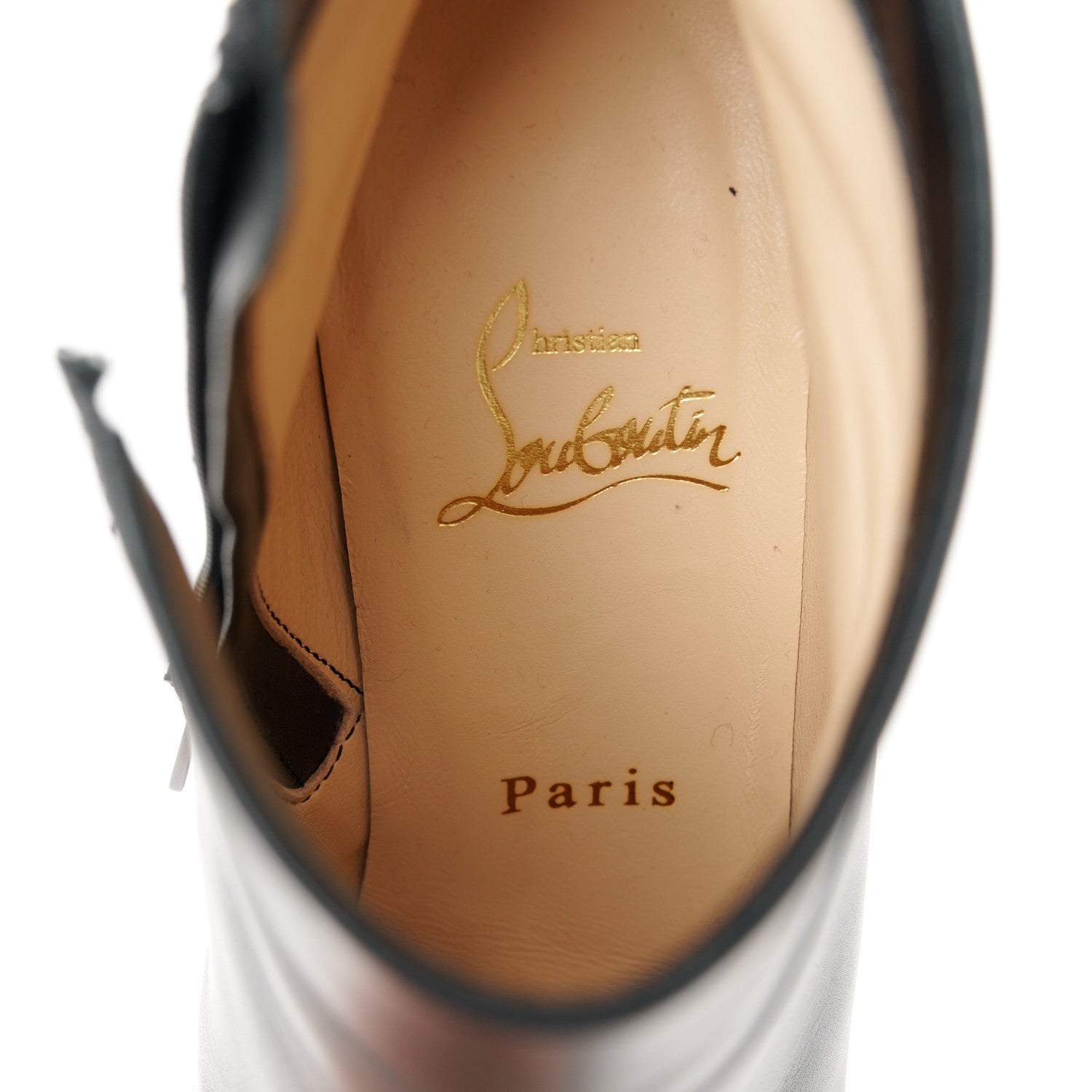 Christian Louboutin Smooth Calfskin Suzi Folk 85 Ankle Boots 36.5 Black 7 of 7