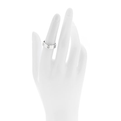 Cartier 18K White Gold 5.5mm LOVE Ring 52 6 2 of 4