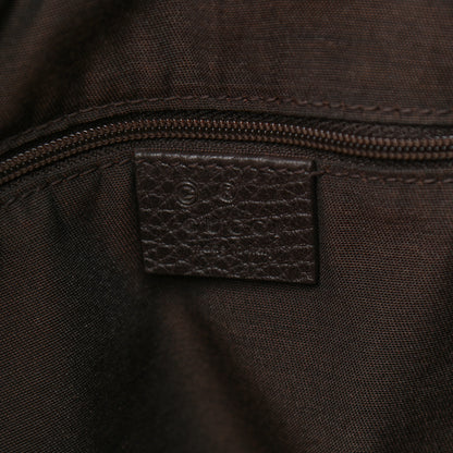 Gucci Monogram Medium Sukey Hobo Dark Brown 9 of 11