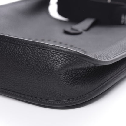 Hermes Taurillon Clemence Evelyne III PM Black 9 of 10