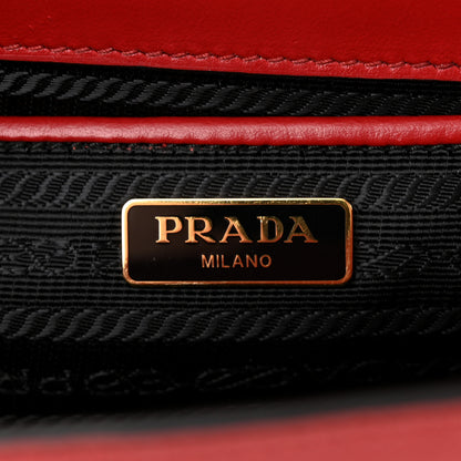 Prada Saffiano Chain Shoulder Bag Fuoco 6 of 11