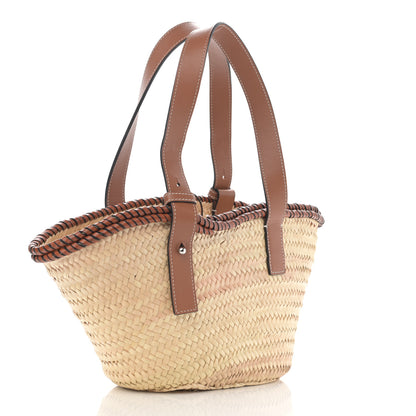 Loewe Raffia Small Basket Tote Bag Natural Tan 3 of 10