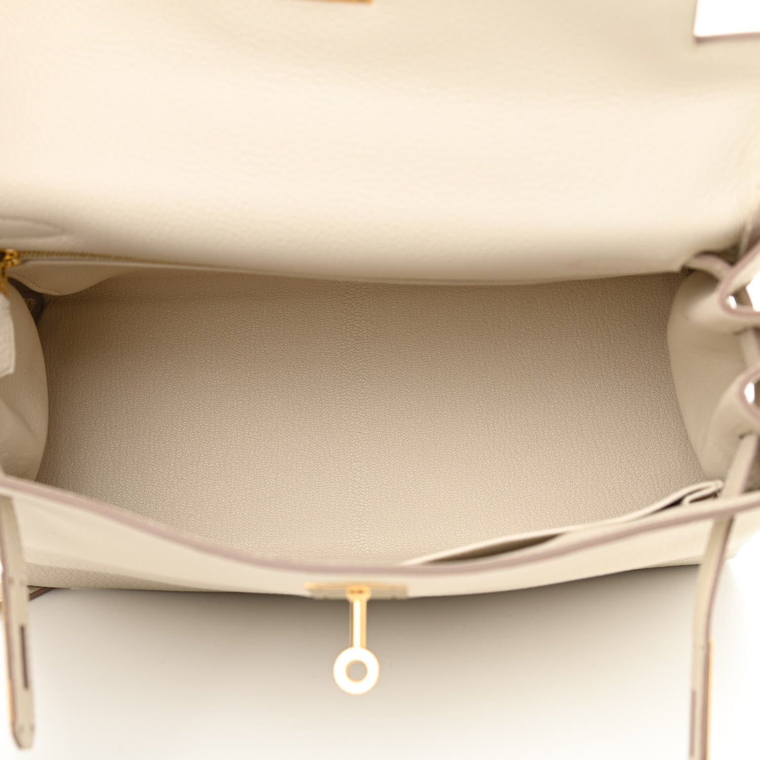 Hermes Togo Kelly Retourne 28 Craie 5 of 10