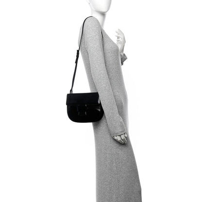 Prada Spazzolato Fliplock Flap Shoulder Bag  Black 2 of 10