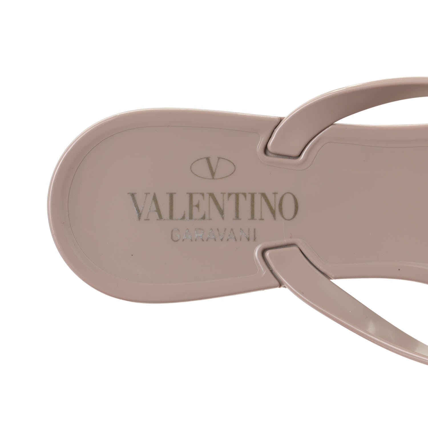 Valentino Garavani PVC Jelly Rockstud Bow Thong Sandals 38 Poudre 12 of 13
