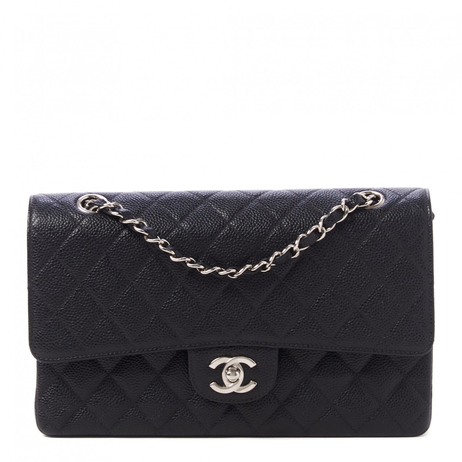 Chanel Caviar Quilted Medium Double Flap Black 1 of 11