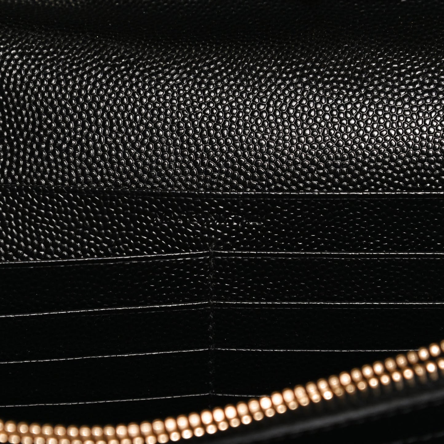 Grain De Poudre Matelasse Chevron Monogram Chain Wallet Black