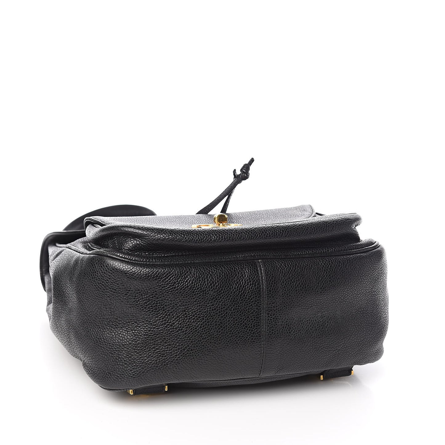 Caviar Drawstring Backpack Black