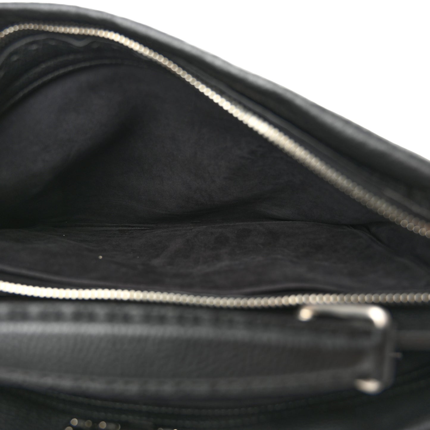 Cuoio Romano Selleria Studded Large Peekaboo Iconic Fit Satchel Black
