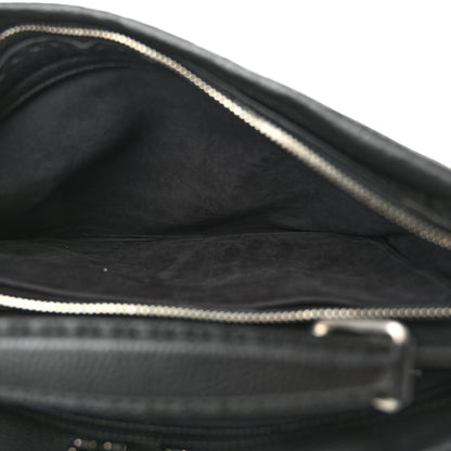 Fendi Cuoio Romano Selleria Studded Large Peekaboo Iconic Fit Satchel Black 5 of 13