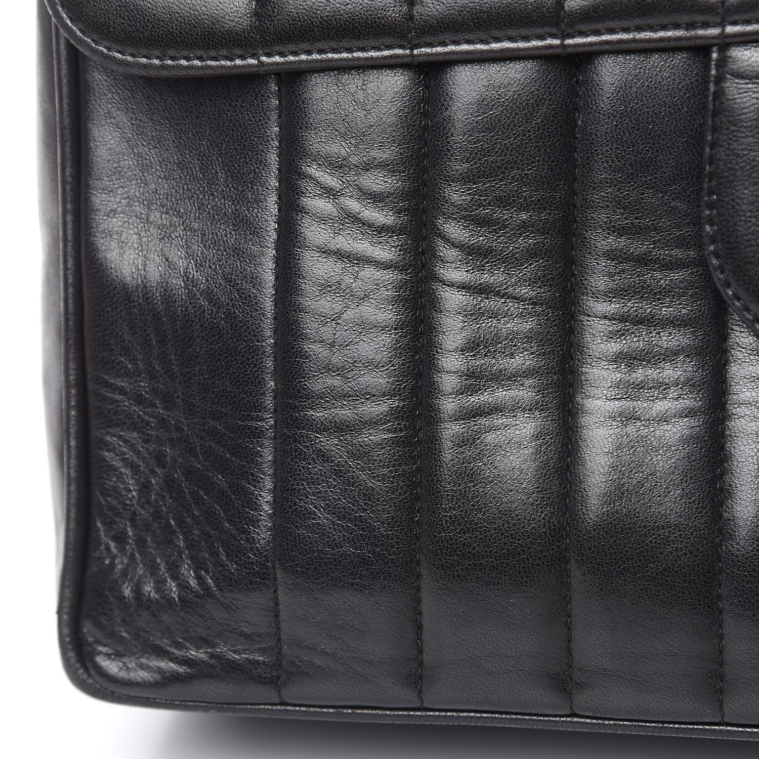 Chanel Lambskin Vertical Quilt Jumbo Single Flap Black 17 of 21