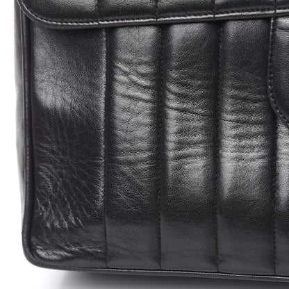 Chanel Lambskin Vertical Quilt Jumbo Single Flap Black 17 of 21