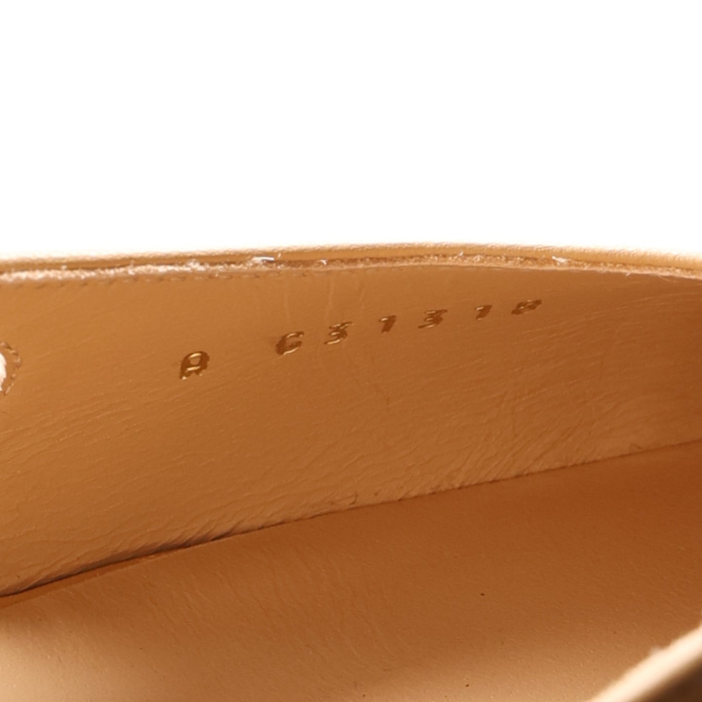 Goatskin Grosgrain Cap Toe CC Slingback Pumps 40 Beige Black