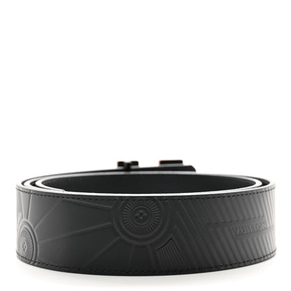 Louis Vuitton Calfskin 40mm LV Imprint Reversible Belt 90 36 Black 2 of 5
